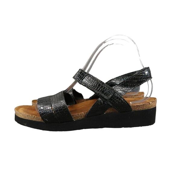 Naot Shoes Womens 40 Sandals Wedge Adjustable Leather Cork Fashion Comfort Kayla - Picture 4 of 15